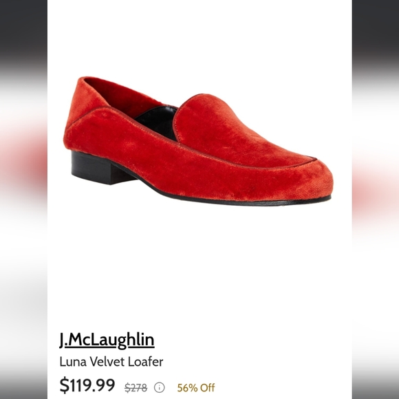 J.McLaughlinLuna Velvet Loafer - Picture 1 of 5